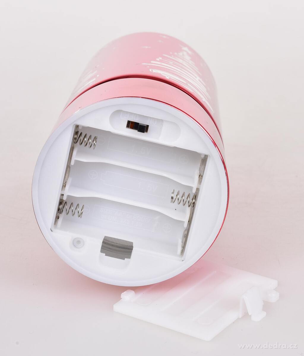 SVĚTÝLKA ZIMNÍHO STROMKU | LED skleněný svícen | 20 cm