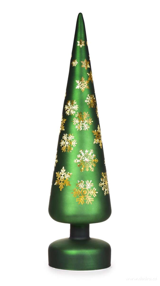 LESNÍ HVĚZDA | LED svítící stromeček | zelený | 35 cm
