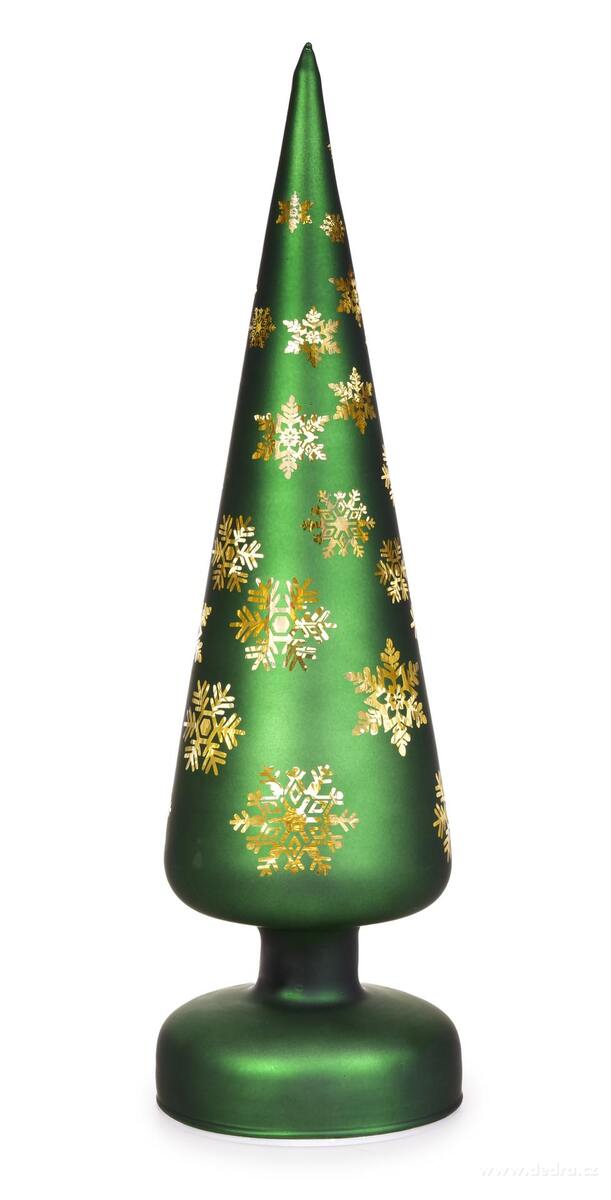 LESNÍ HVĚZDA | LED svítící stromeček | zelený | 31 cm