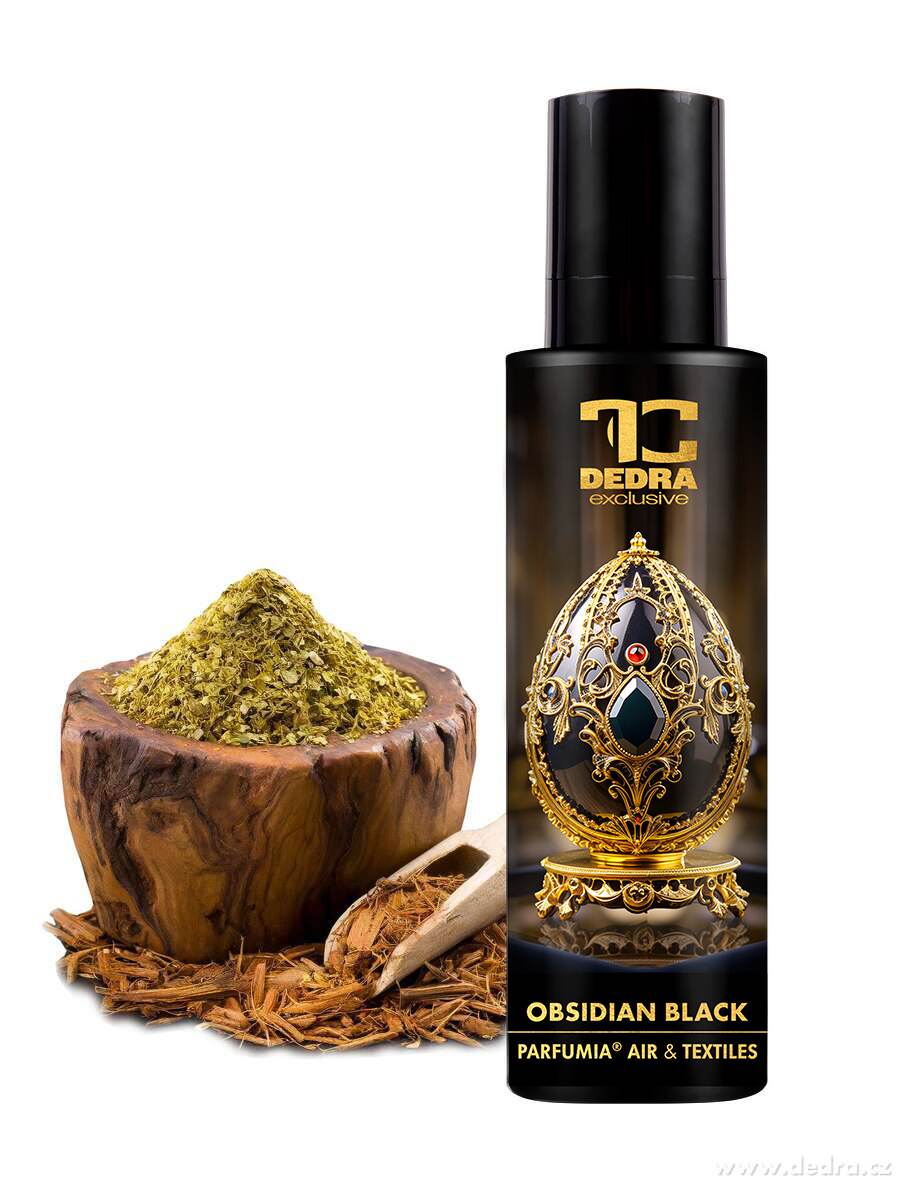 OBSIDIAN BLACK | Osvěžovač vzduchu & textilií | luxusní parfémový sprej | 250 ml