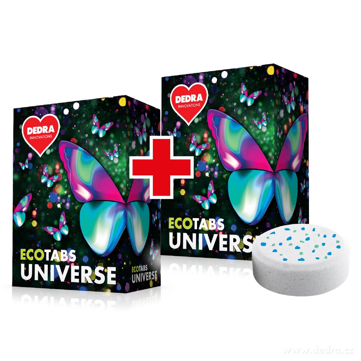 Sada 1+1 EKO tablety na bílé i barevné prádlo ECOTABS UNIVERSE