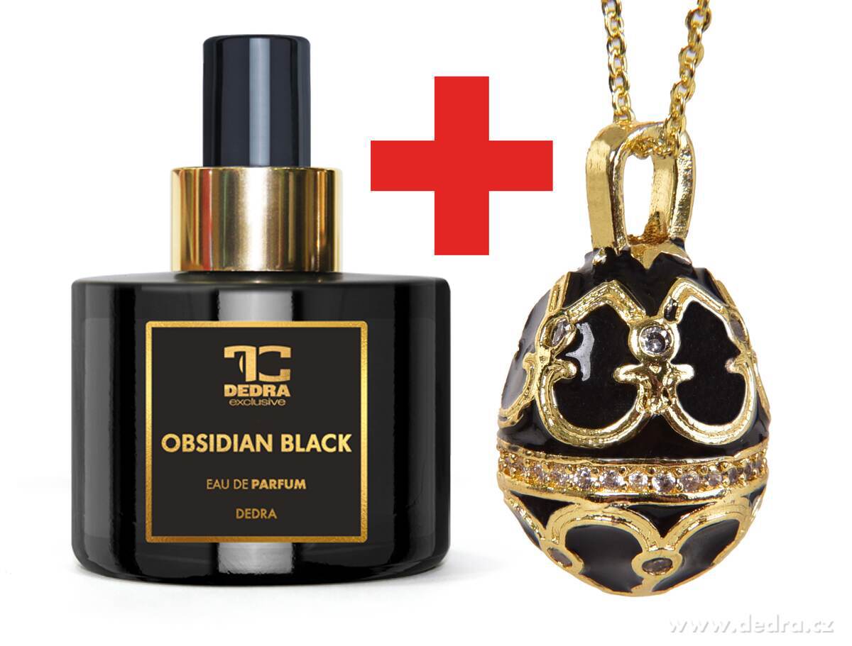 OBSIDIAN BLACK | Eau de Parfum (EDP) + náhrdelník ZDARMA | 100 ml