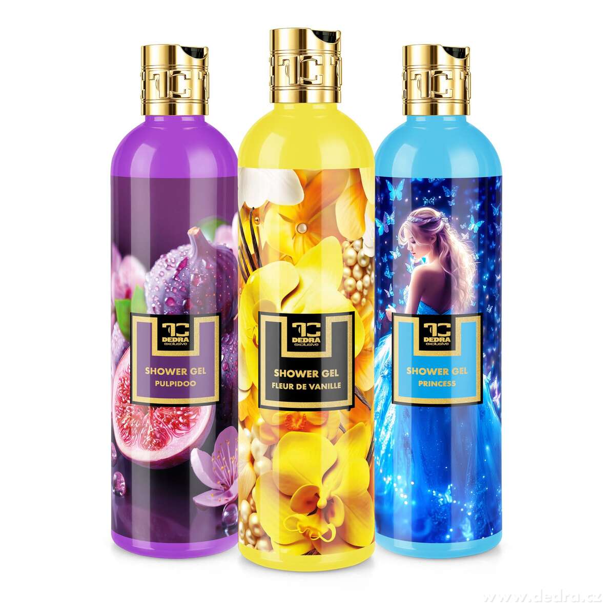 RITUÁL VŮNÍ | kolekce sprchových gelů | PULPIDOO, FLEUR DE VANILLE & PRINCESS | 2+1