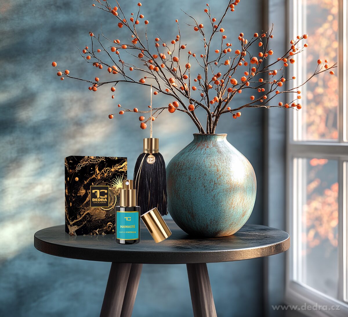 POMPON | luxusní vonný střapec s bytovým parfémem | NAMASTÉ | PARFUMIA®