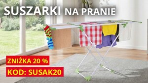 ZNIŻKA 20% na WYBRANE SUSZARKI NA PRANIE ZNIŻKA 20% na WYBRANE SUSZARKI NA PRANIE
