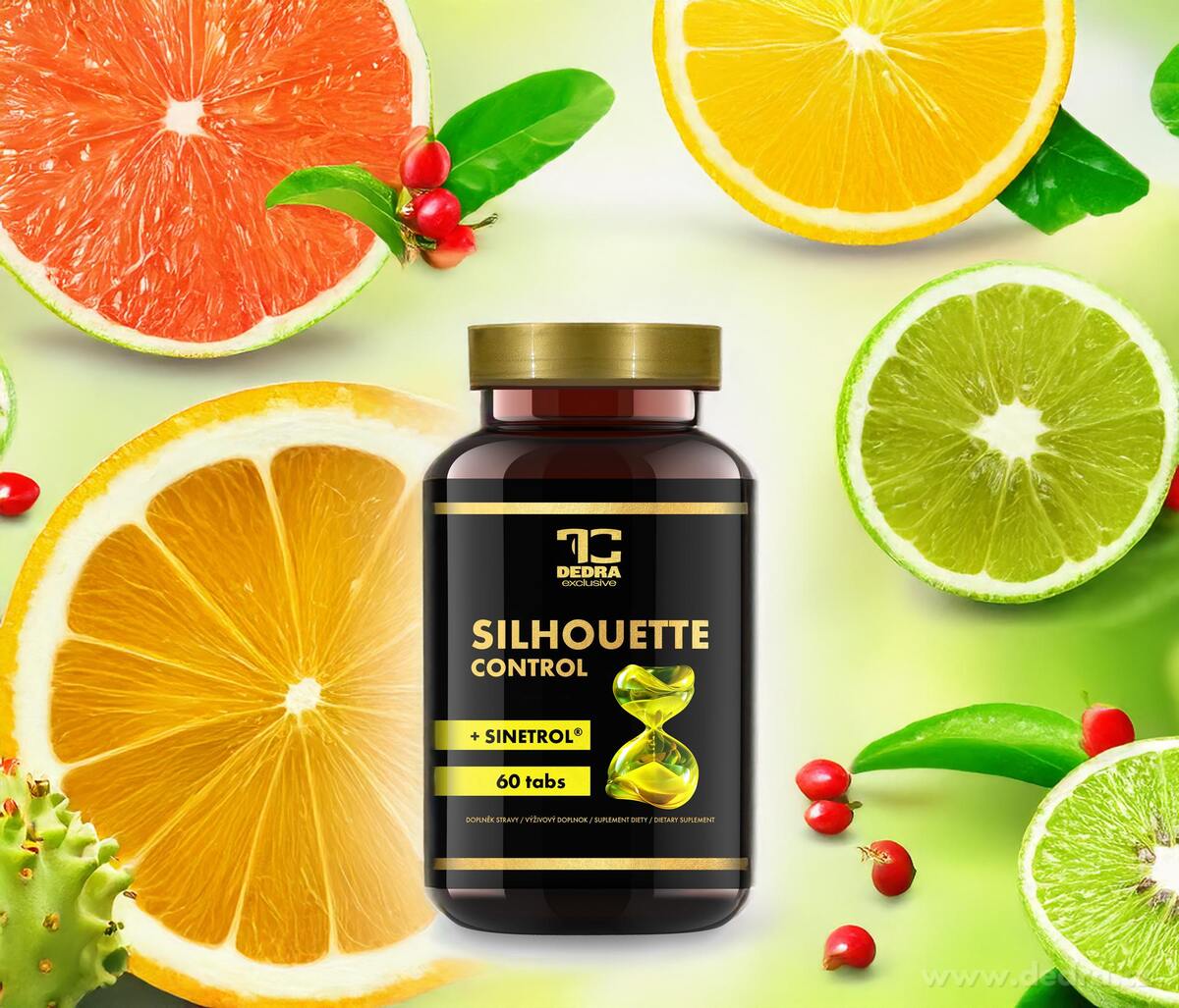 SILHOUETTE CONTROL + SINETROL® | klinicky ověřený účinek na spalování tuku | metabolismus & energie | 60 kapslí