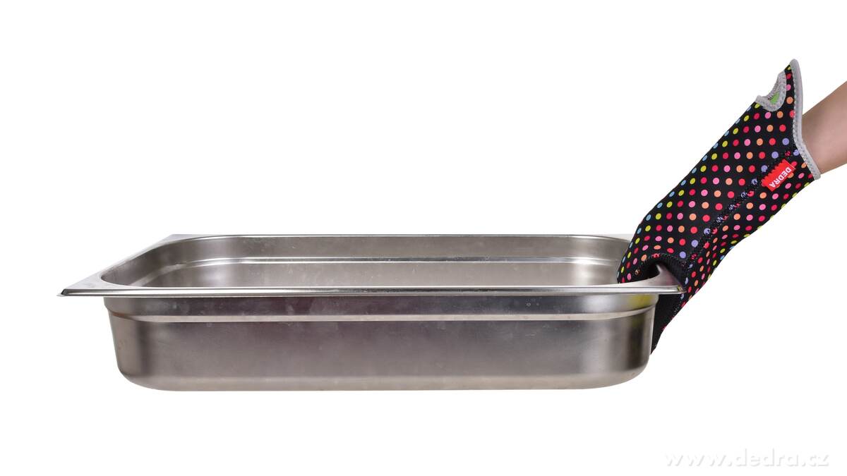 TERMOCHŇAPKA | neoprenová kuchyňská chňapka | barevné puntíky | odolná do 260 °C