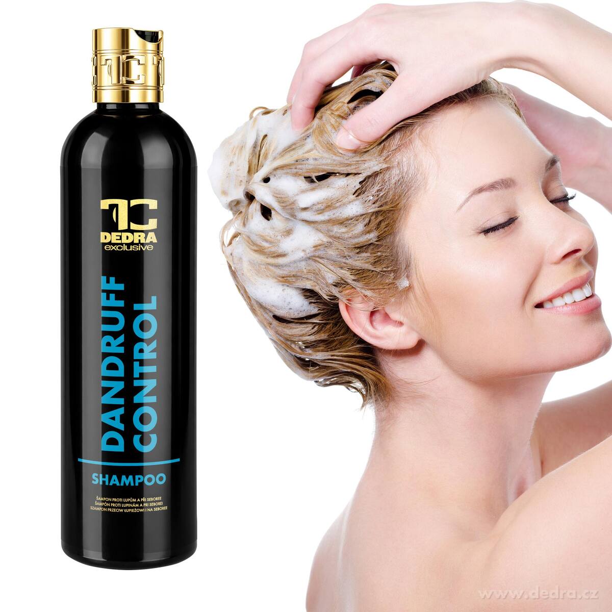 DANDRUFF CONTROL | šampón proti lupům a při seboree s Keratinem, Pšeničnými proteiny & Ziziphus Joazeiro | zdravé vlasy bez lupů