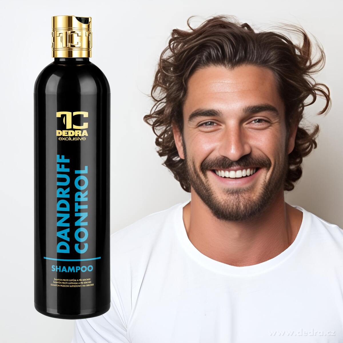 DANDRUFF CONTROL | šampón proti lupům a při seboree s Keratinem, Pšeničnými proteiny & Ziziphus Joazeiro | zdravé vlasy bez lupů