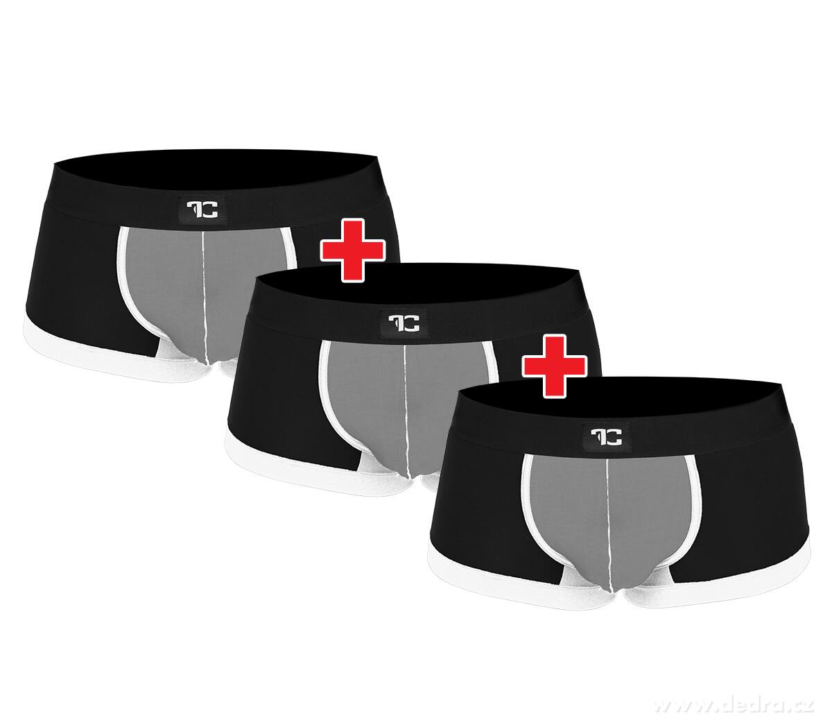 2+1 ZDARMA FC BLACK BADGE | pánské boxerky s PUSH-UP efektem | pohodlí & podpora ve stylu