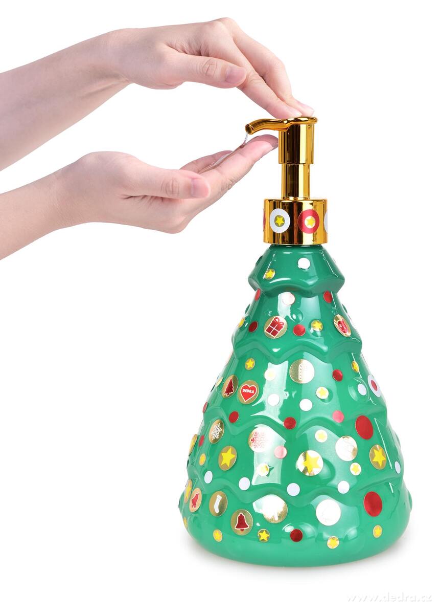 VÁNOČNÍ STROMEK | šetrné tekuté mýdlo s glycerinem & Aloe vera | s hravými samolepkami | 450 ml