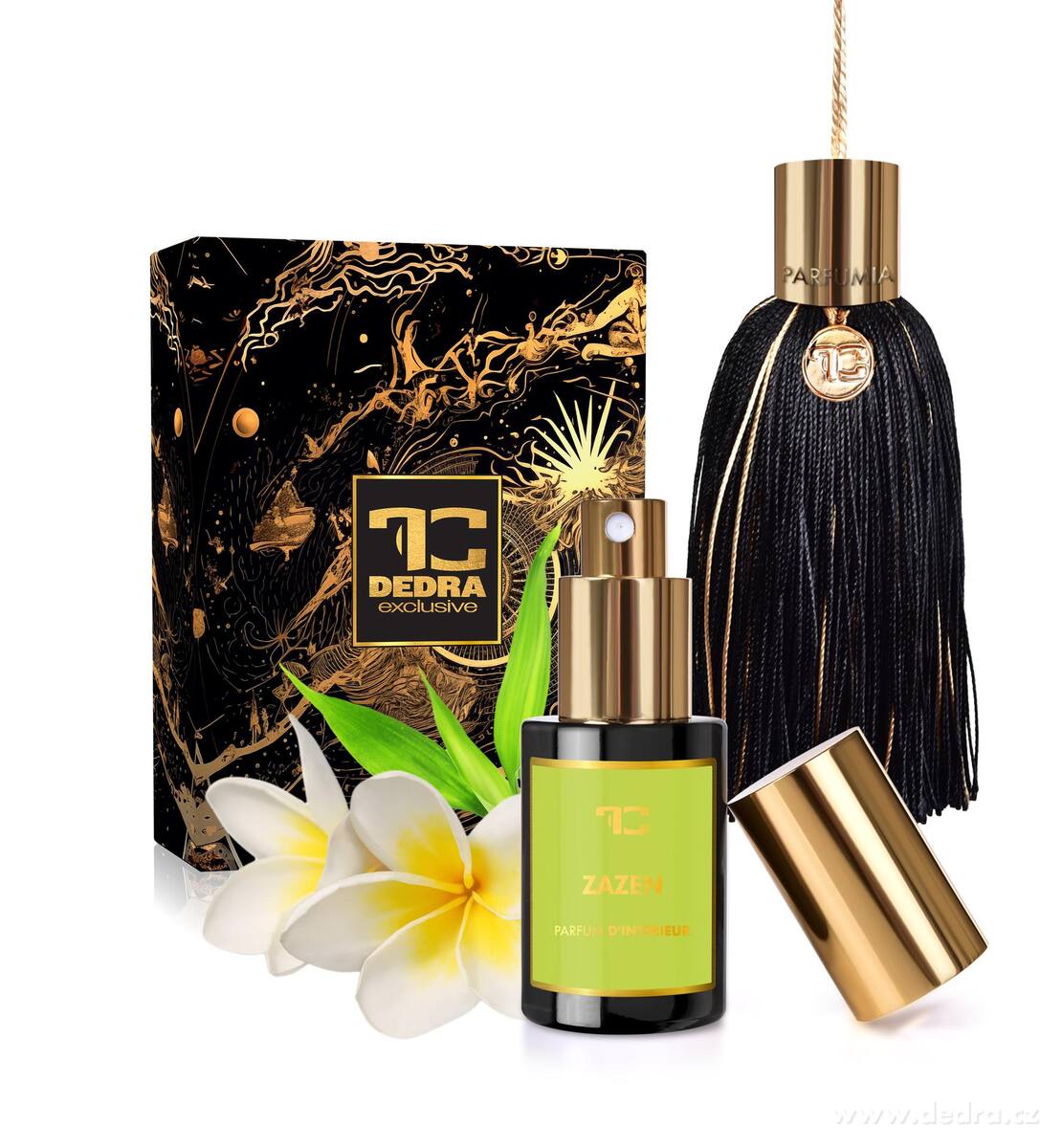 POMPON luxusný vonný strapec s bytovým parfémom ZAZEN