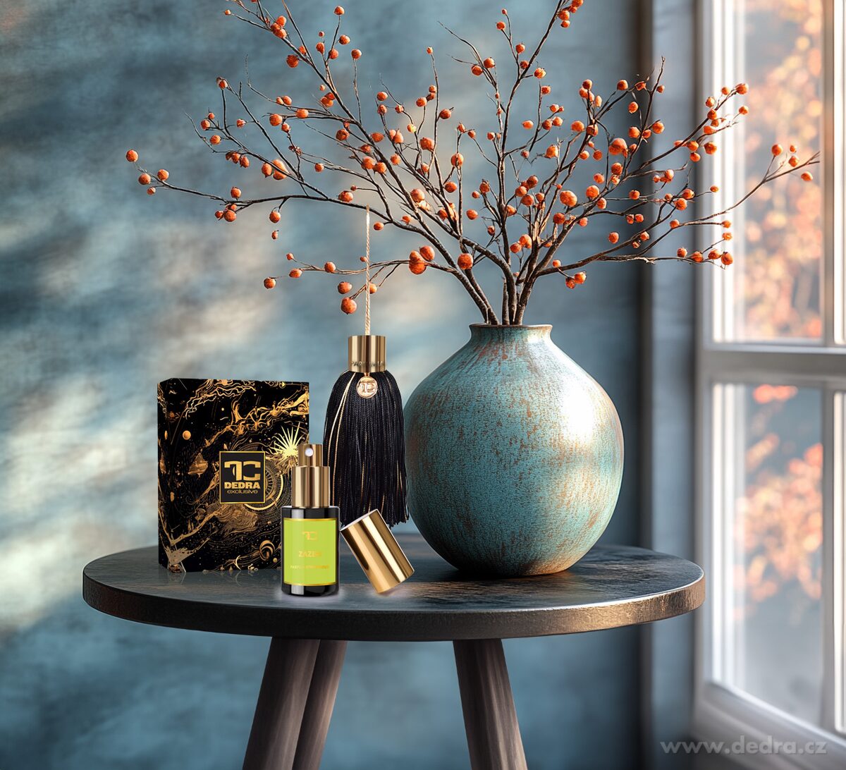 POMPON | luxusní vonný střapec s bytovým parfémem | ZAZEN | PARFUMIA®