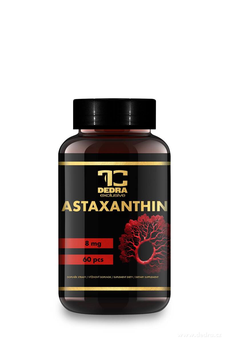 ASTAXANTHIN | 8 mg | přírodní karotenoid z mikrořasy 60 kapslí | 34,2 g