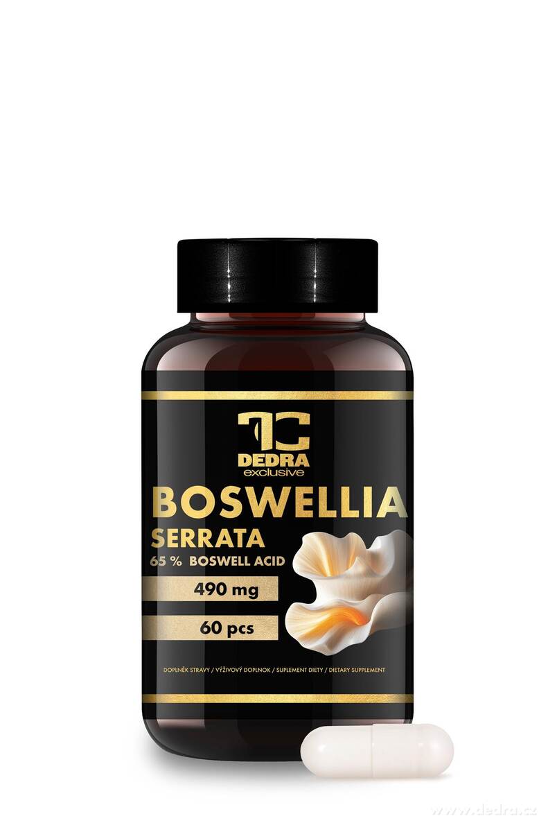 BOSWELLIA SERRATA 490 mg | 65 % kyseliny boswellové | klouby, mobilita & pružnost | 60 kapslí