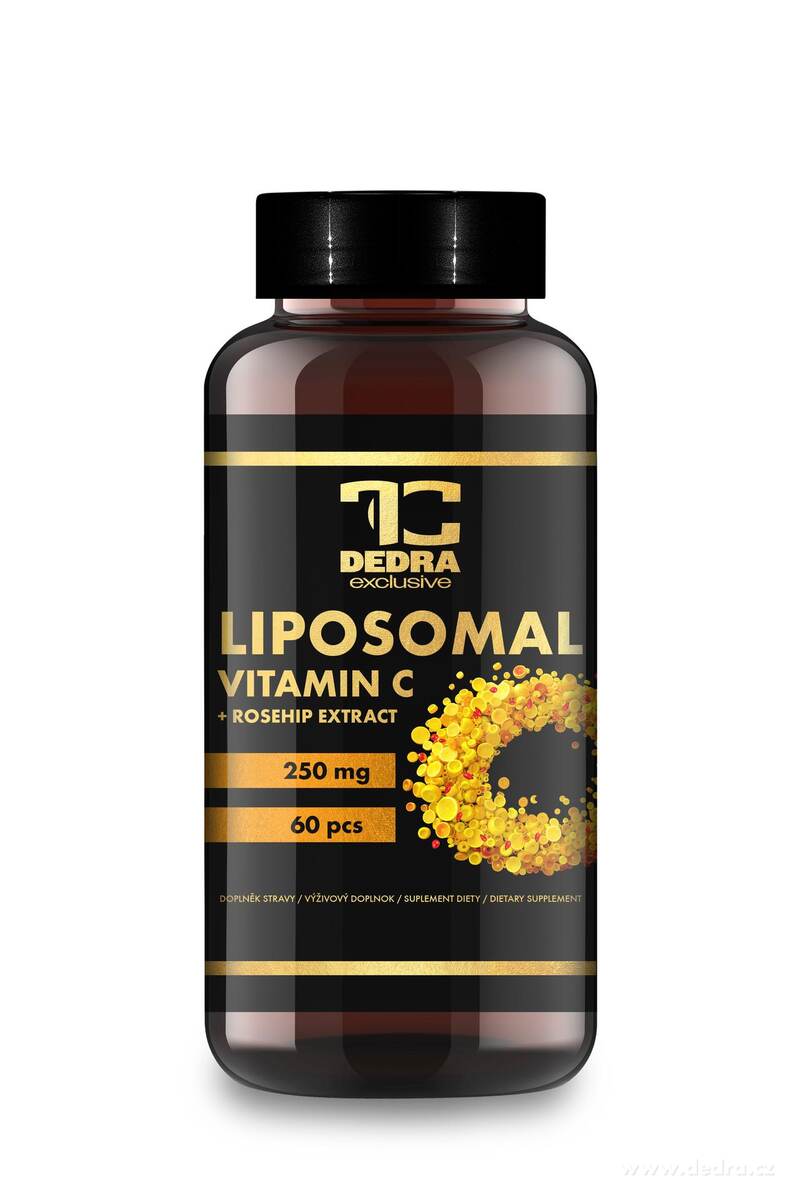 LIPOZOMÁLNÍ VITAMÍN C se šípkem 250 mg | maximální vstřebatelnost, imunita & vitalita | 60 kapslí