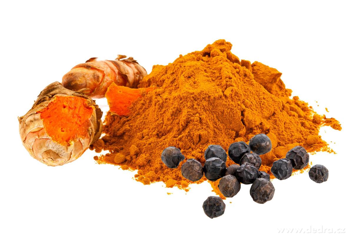 CURCUMIN + PIPERINE 515 mg silný extrakt kurkumy s piperínom - podpora kĺbov, imunity a trávenia