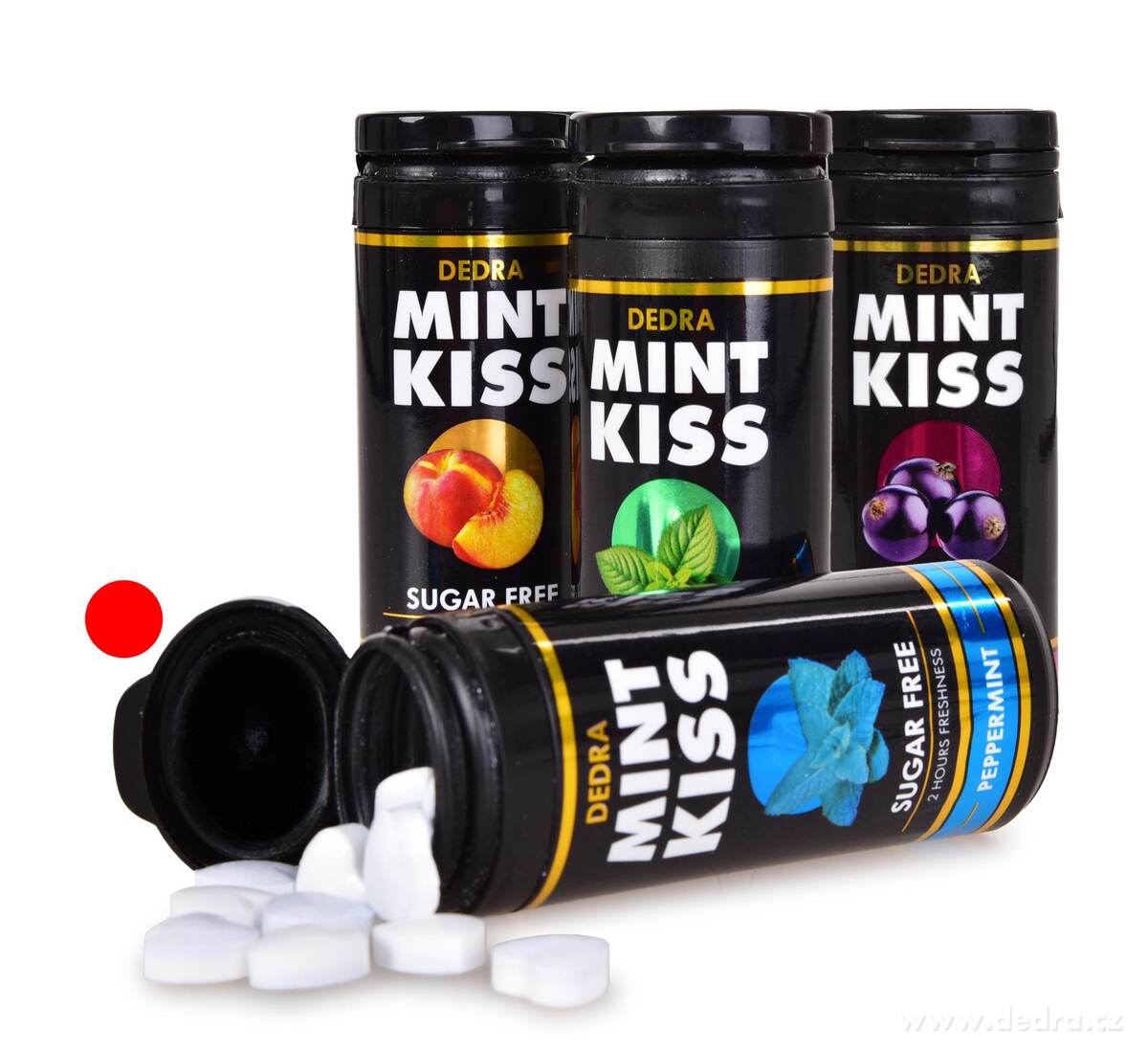 MINT KISS | silně mátové osvěžující pastilky bez cukru