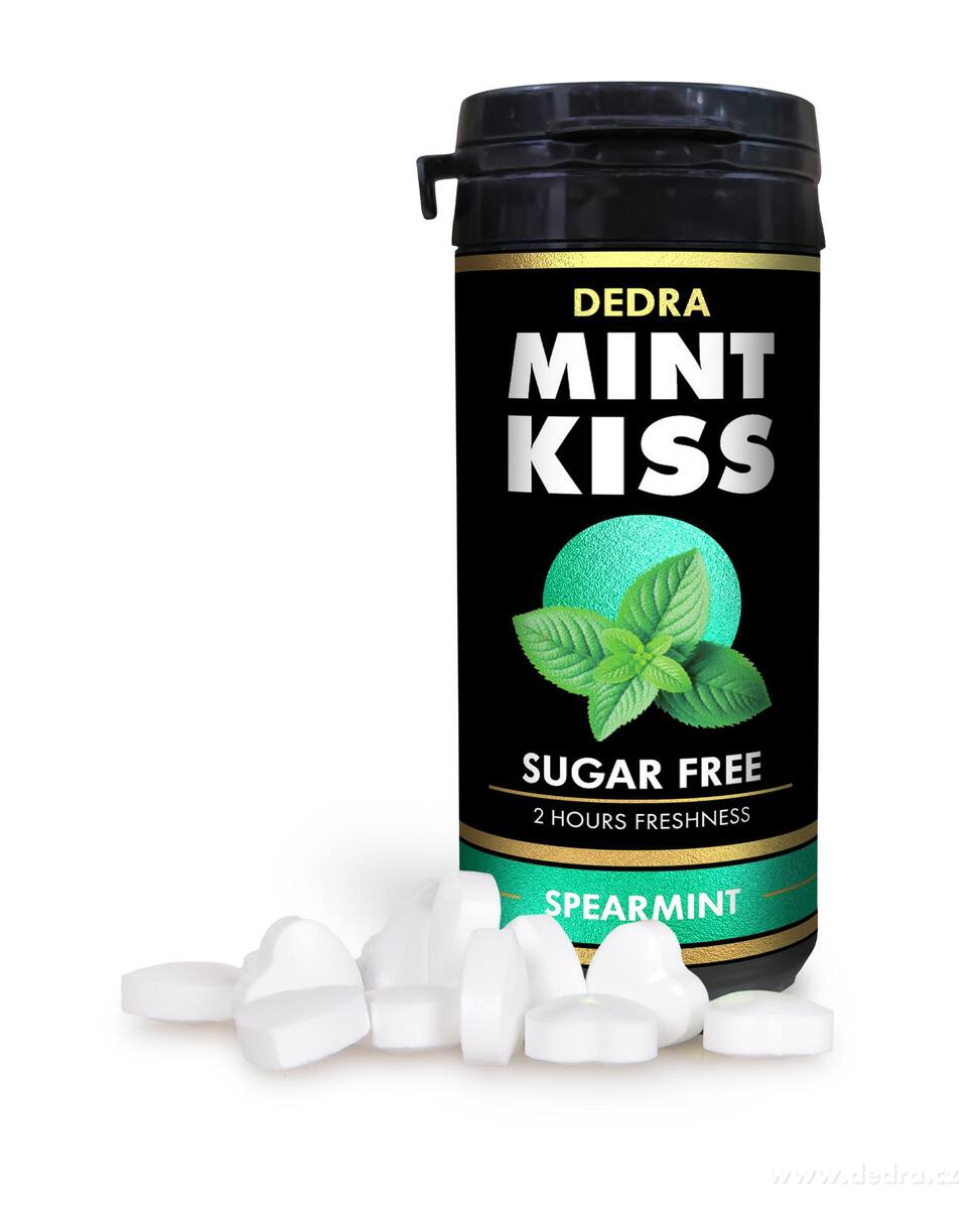 MINT KISS | jemně mátové osvěžující pastilky bez cukru