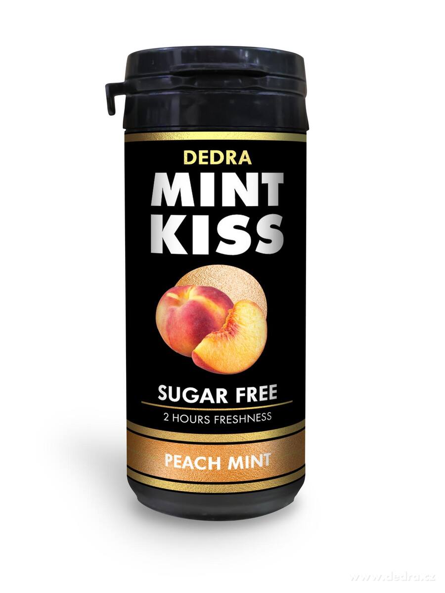 MINT KISS | broskvovo-mátové osvěžující pastilky bez cukru