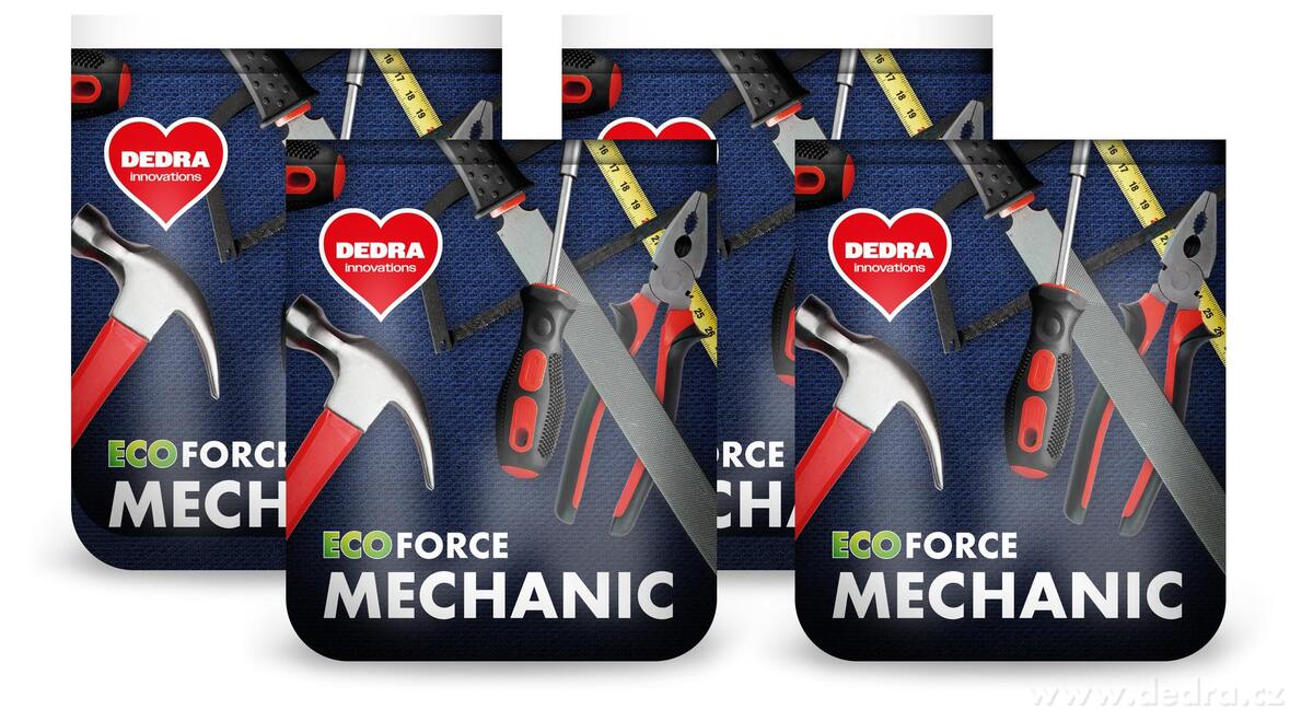 4× MECHANIC | Prací prášek na montérky & mastné pracovní oděvy | extra odmašťovací síla | 4× 1 kg