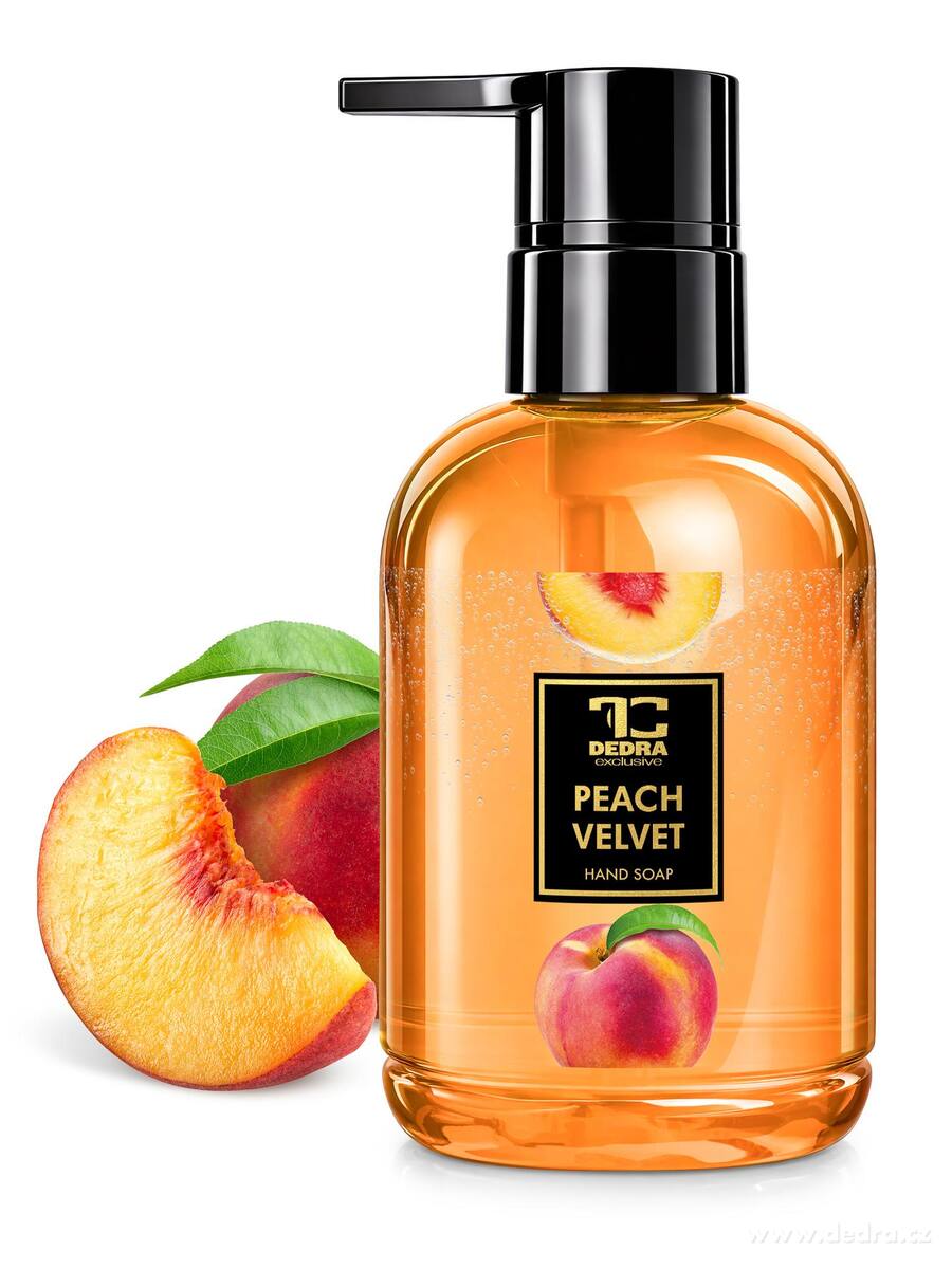 PEACH VELVET | šetrné tekuté mýdlo s glycerinem | 310 ml | FRUITY EDITION