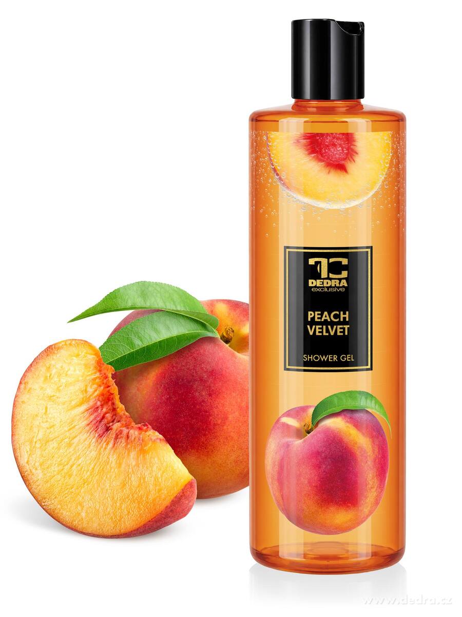 PEACH VELVET | šetrný sprchový gel s glycerinem | 420 ml | FRUITY EDITION