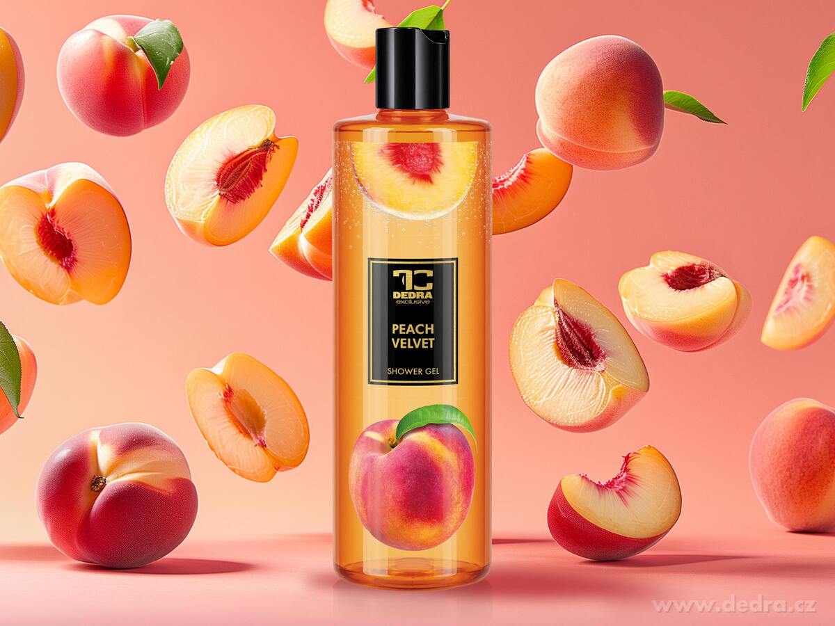 PEACH VELVET | šetrný sprchový gel s glycerinem | 420 ml | FRUITY EDITION