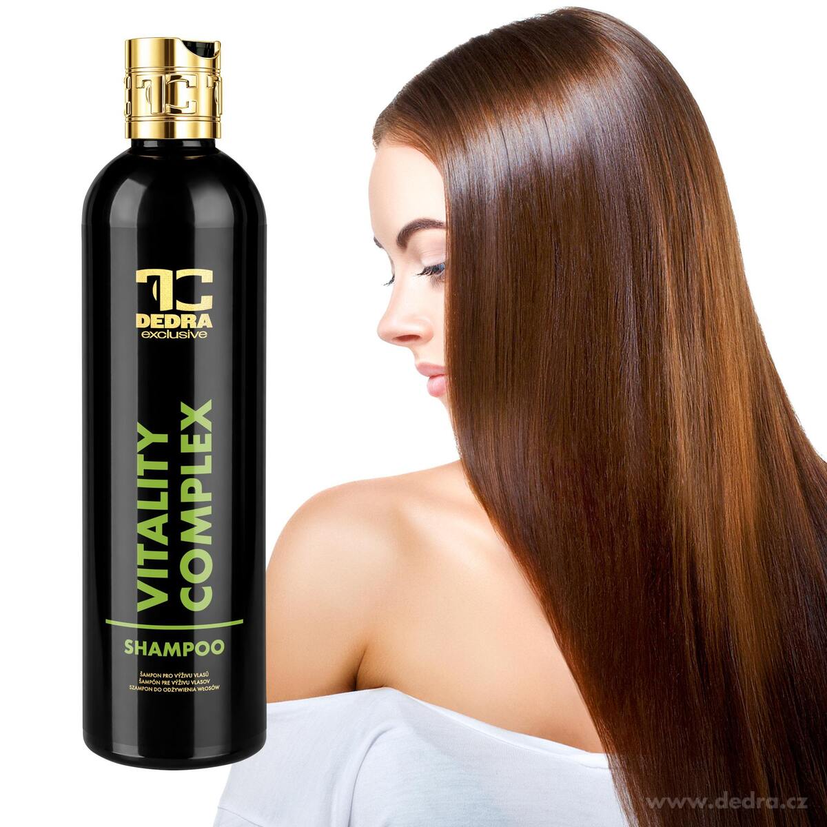 SADA 3 ks | VITALITY COMPLEX | šampón pro každodenní použití s Keratinem & Pšeničnými proteiny celkem 960 ml