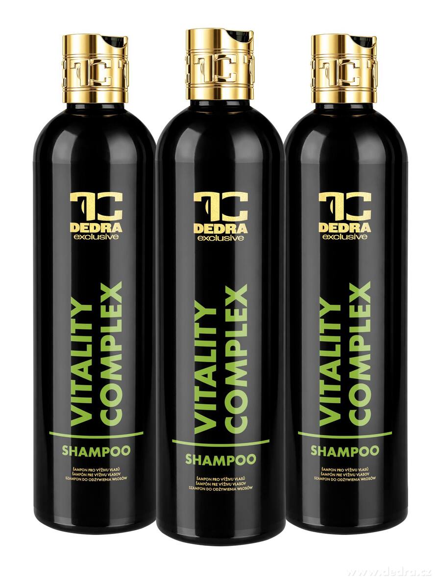 SADA 3 ks | VITALITY COMPLEX | šampón pro každodenní použití s Keratinem & Pšeničnými proteiny