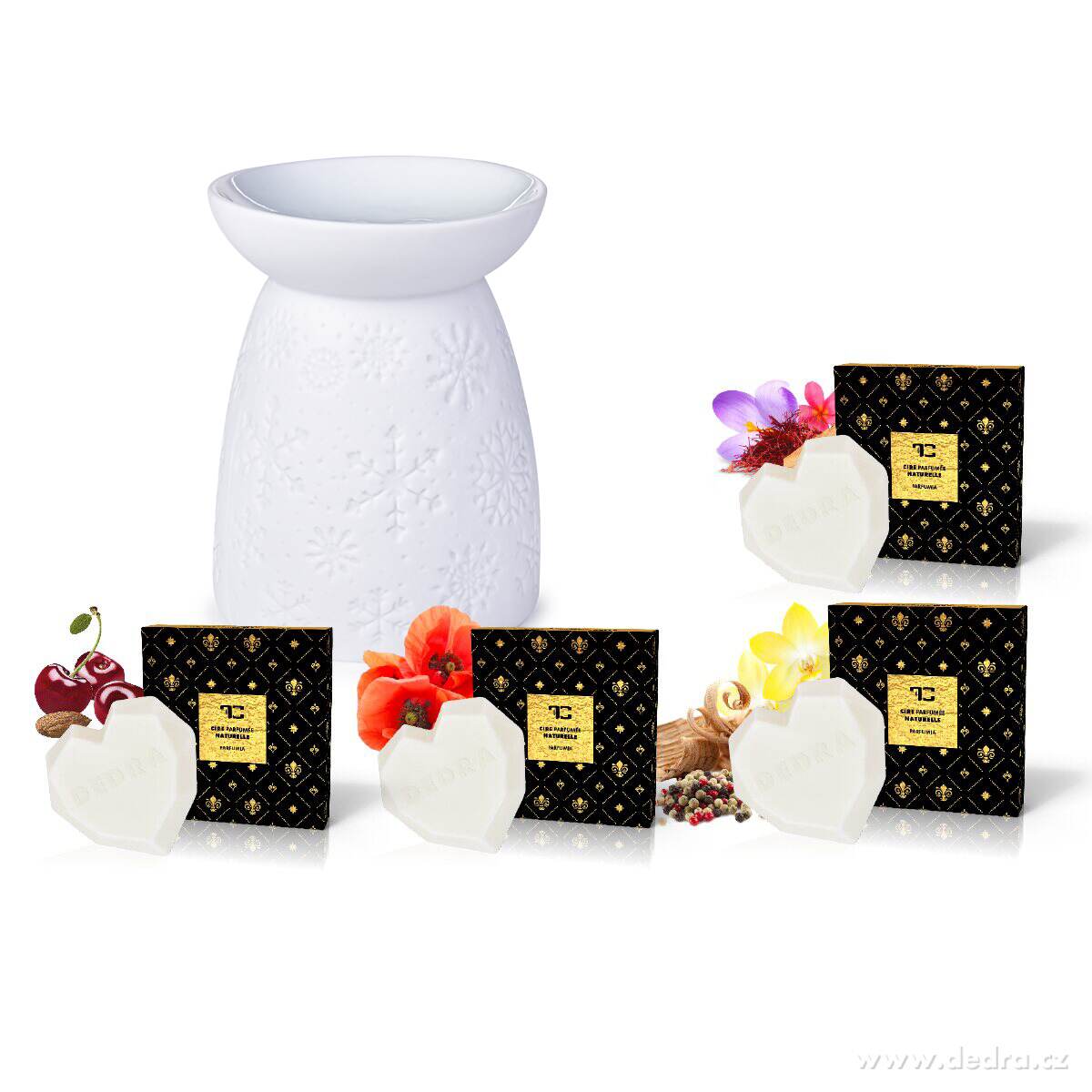 AROMALAMPA ZDARMA | sada 4 sójových vosků | PARFUMIA® GOLD
