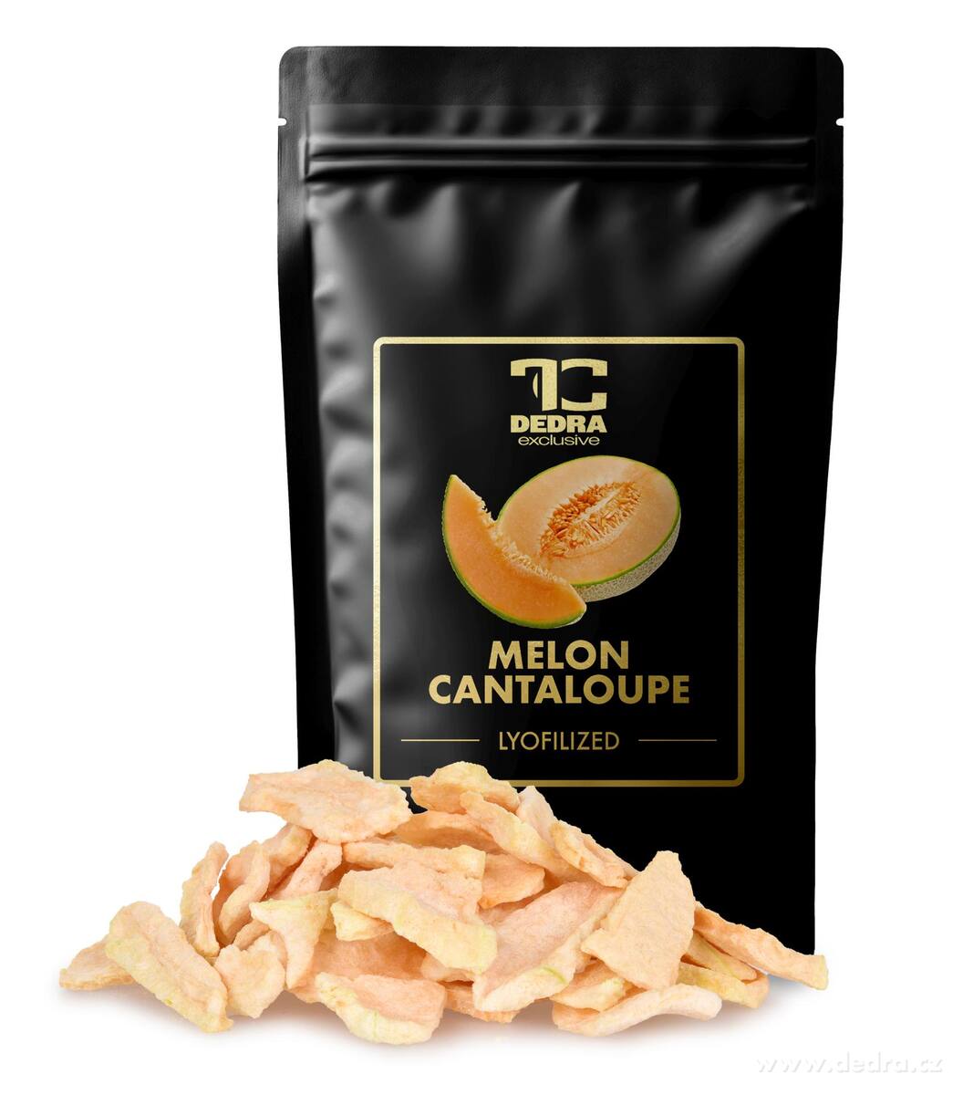 ŠŤAVNATÝ MELOUN CANTALOUPE | lyofilizované plátky, ovoce sušené mrazem