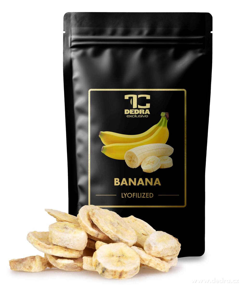 KŘUPAVÉ BANÁNY | lyofilizované plátky, ovoce sušené mrazem | 50 g