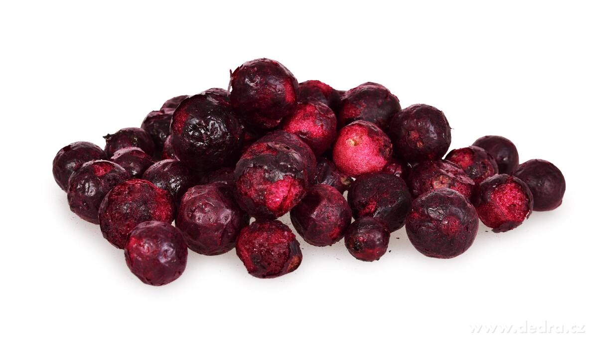 TEMNÉ ČIERNE RÍBEZLE - lyofilizované, celé ovocie sušené mrazom
