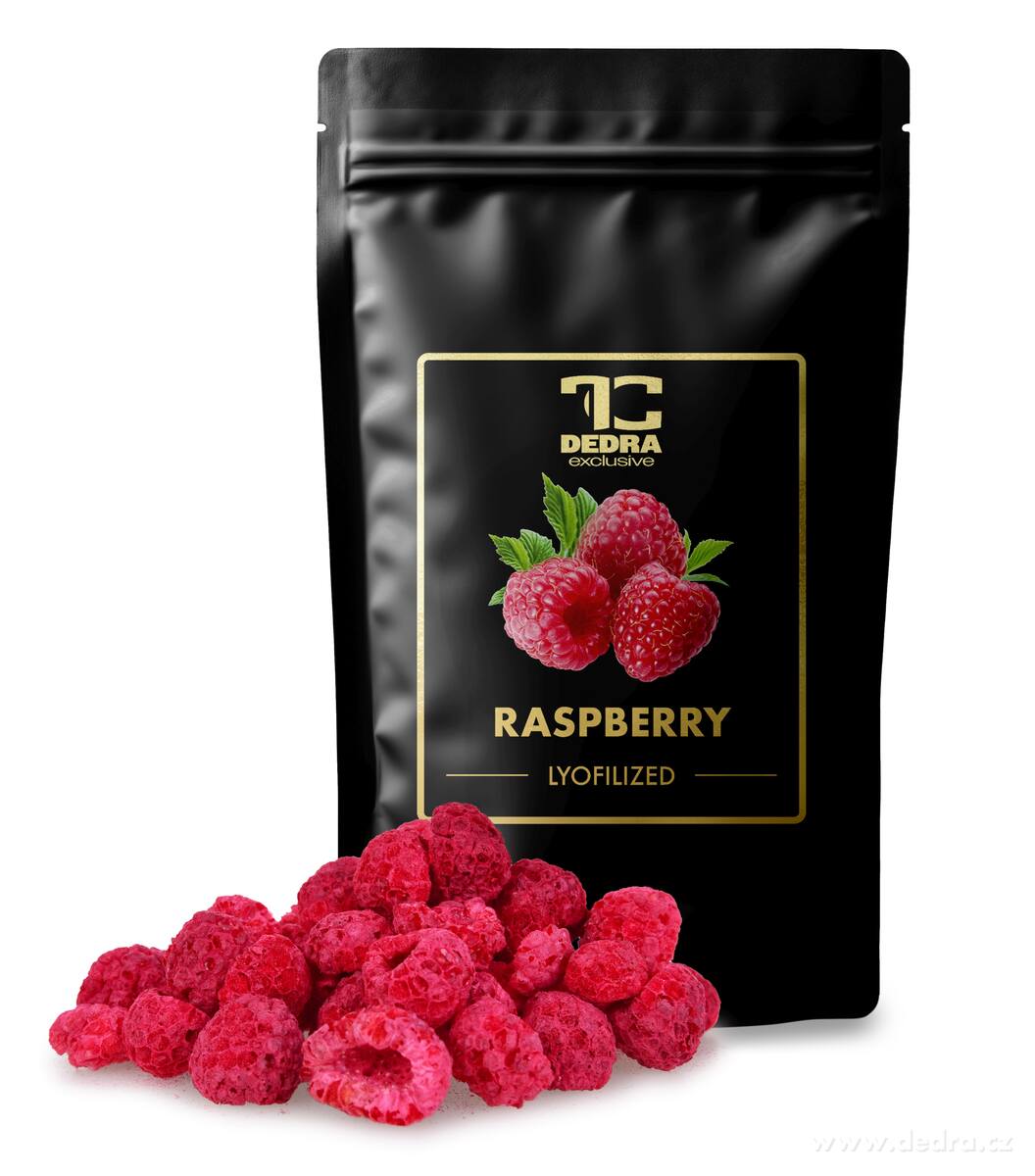 KRÁSNĚ ZRALÉ MALINY | lyofilizované, celé plody sušené mrazem
