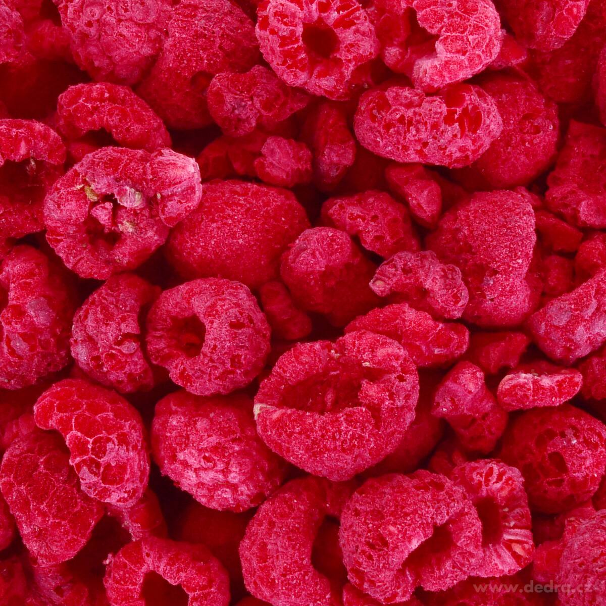 KRÁSNĚ ZRALÉ MALINY | lyofilizované, celé plody sušené mrazem 50 g