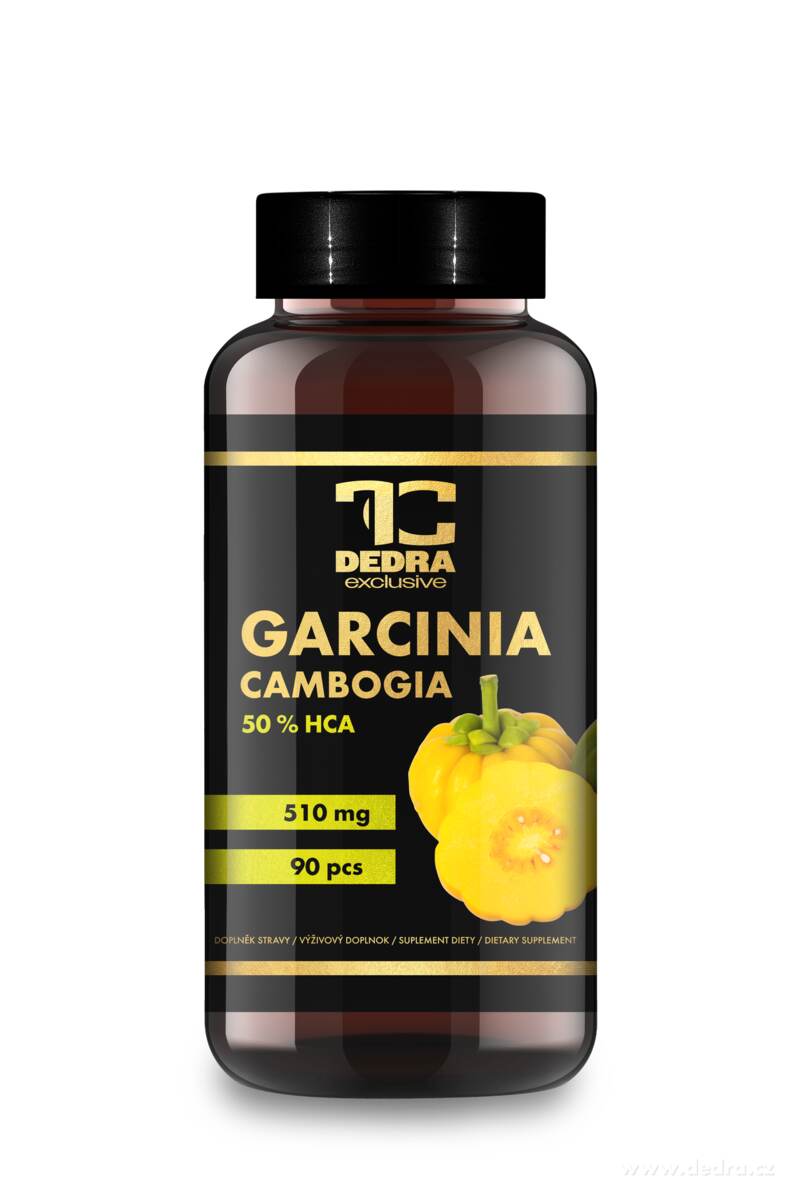 GARCINIA CAMBOGIA 510 mg | 50 % HCA | podpora hubnutí a metabolismu | 90 kapslí