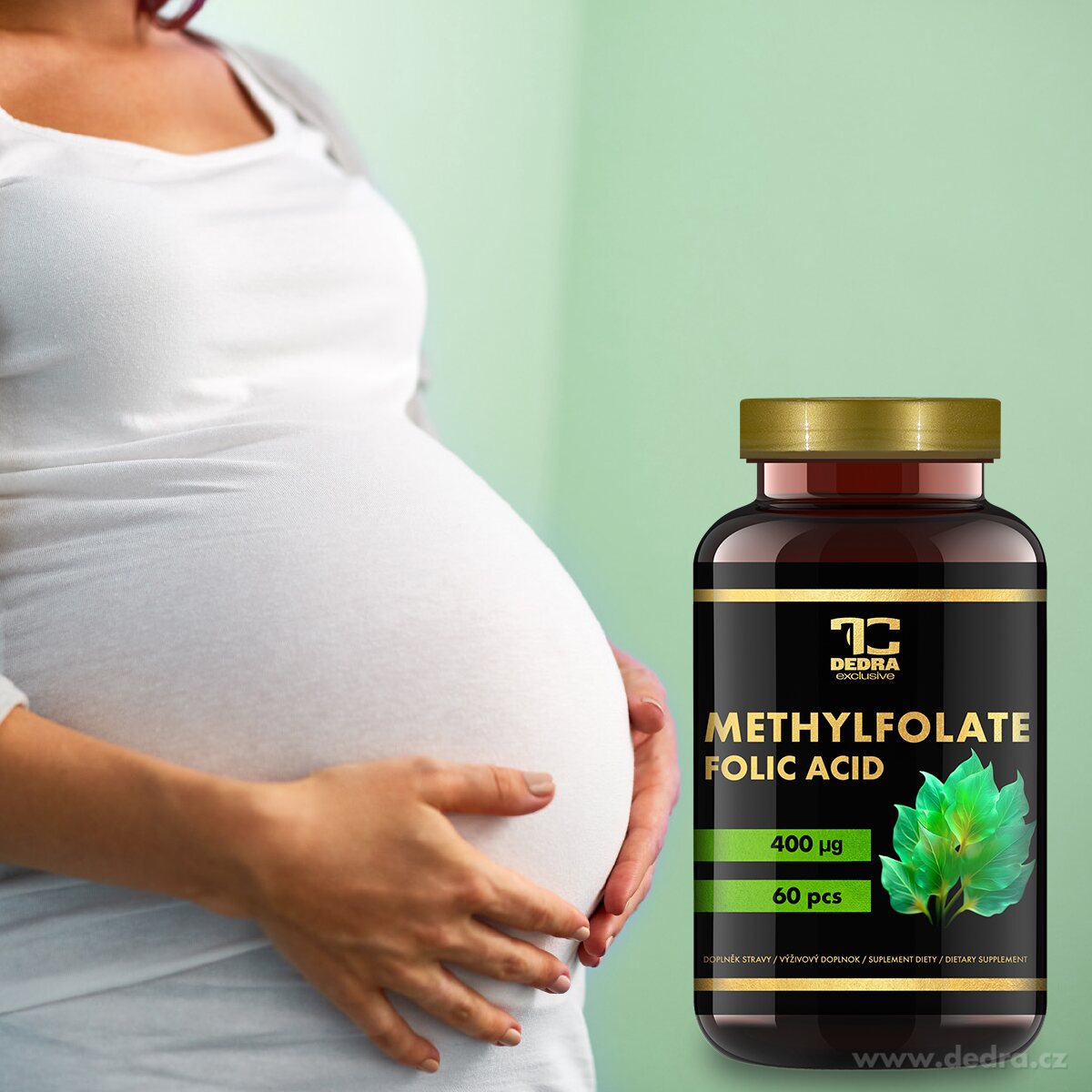 METHYLFOLATE -  KYSELINA LISTOVÁ 400 μg | 16,2 g | pro plánování těhotenství, imunitu a krvetvorbu