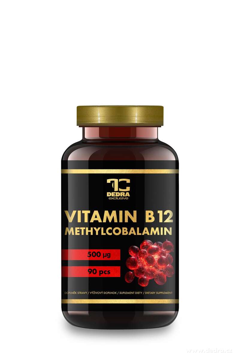 VITAMIN B12 - METHYLCOBALAMIN 500 μg | 24,3 g | pro energii, krvetvorbu, cévy a nervy