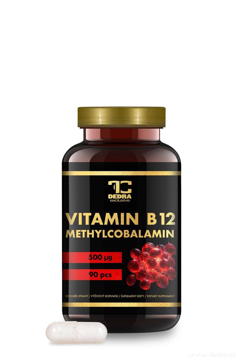 VITAMIN B12 - METHYLCOBALAMIN 500 μg | 24,3 g | pro energii, krvetvorbu, cévy a nervy