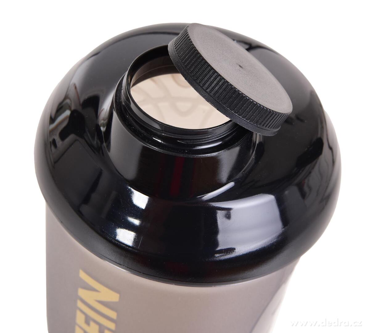 SHAKER skrutkovacie veko aj náustok na pitie + miešacie sitko PROTEIN SUPREME