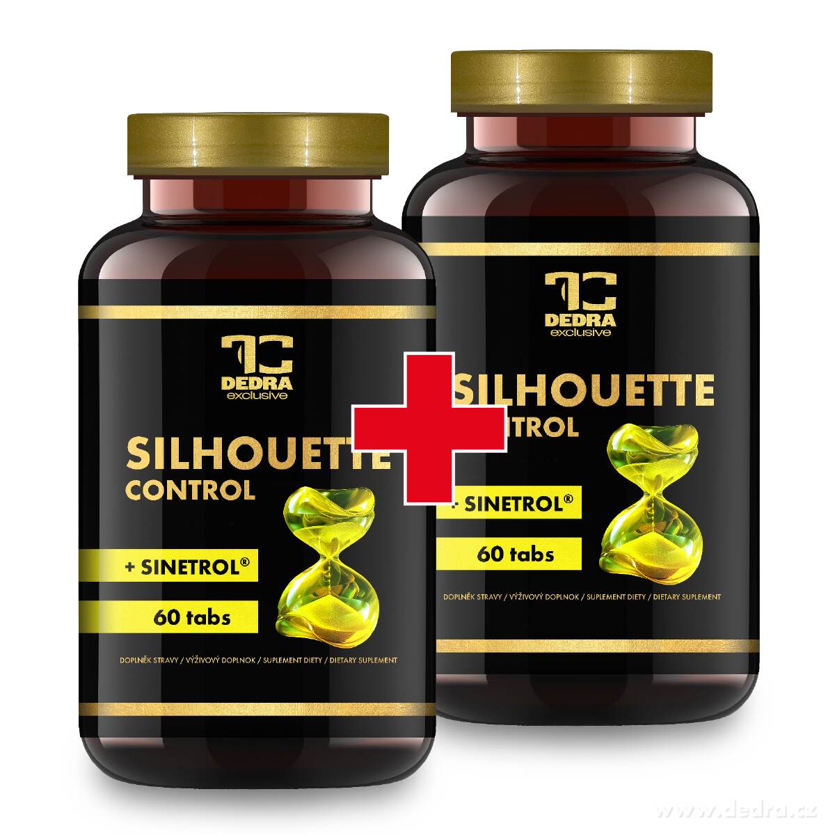 SADA 2× SILHOUETTE CONTROL + SINETROL® | klinicky ověřený účinek na spalování tuku | metabolismus & energie | 2× 60 kapslí
