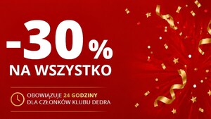 Szczęśliwa środa jest tutaj: dziś 30% rabat na WSZYSTKO!*
