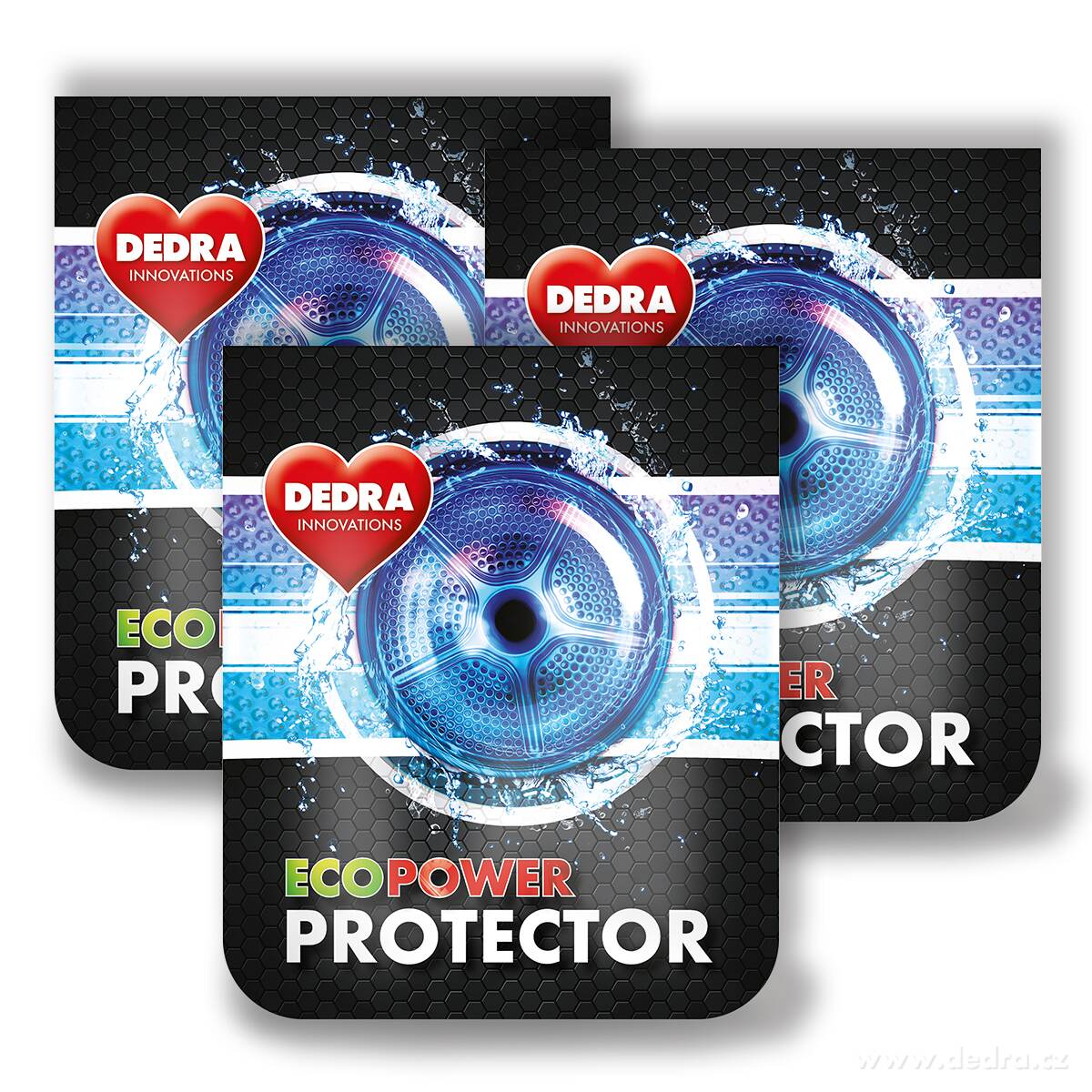 3× PROTECTOR prášek | změkčovač vody pro ochranu pračky proti vodnímu kameni