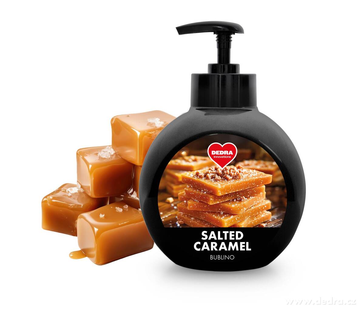 SALTED CARAMEL | šetrné mýdlo s glycerinem & aloe vera | BUBLINO |500 ml