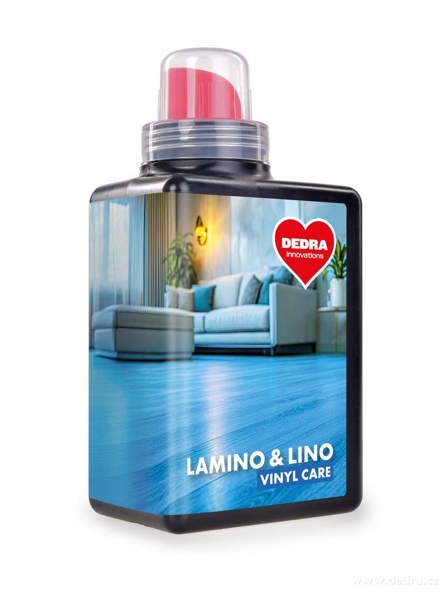 LAMINO & LINO VINYL CARE | Čisticí a pečující prostředek na plovoucí, laminátové podlahy, vinyl a linolea | 500 ml | 25 mytí
