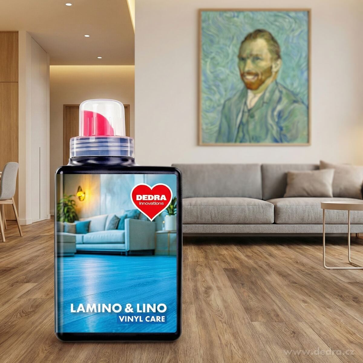 LAMINO & LINO VINYL CARE | Čisticí a pečující prostředek na plovoucí, laminátové podlahy, vinyl a linolea | 500 ml | 25 mytí