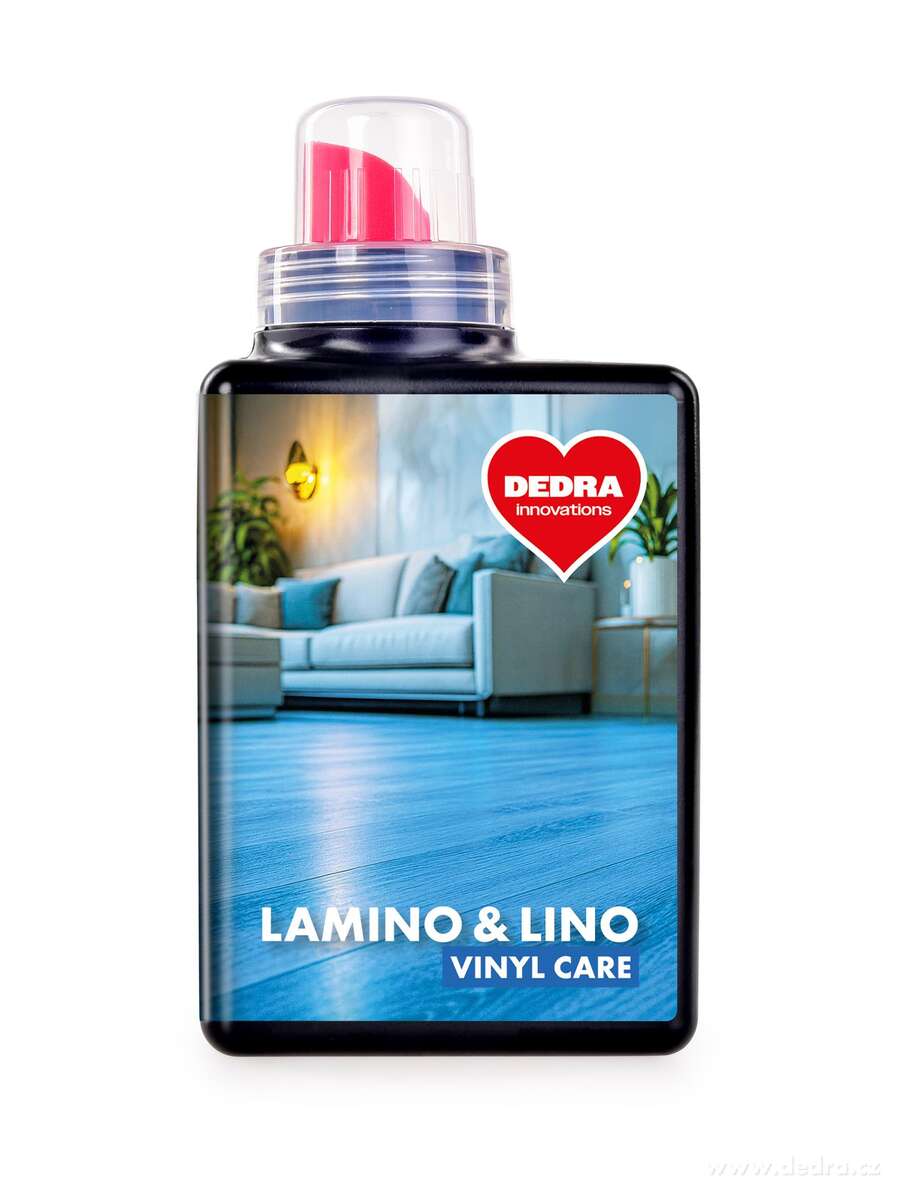 LAMINO & LINO VINYL CARE | Čisticí a pečující prostředek na plovoucí, laminátové podlahy, vinyl a linolea | 500 ml | 25 mytí
