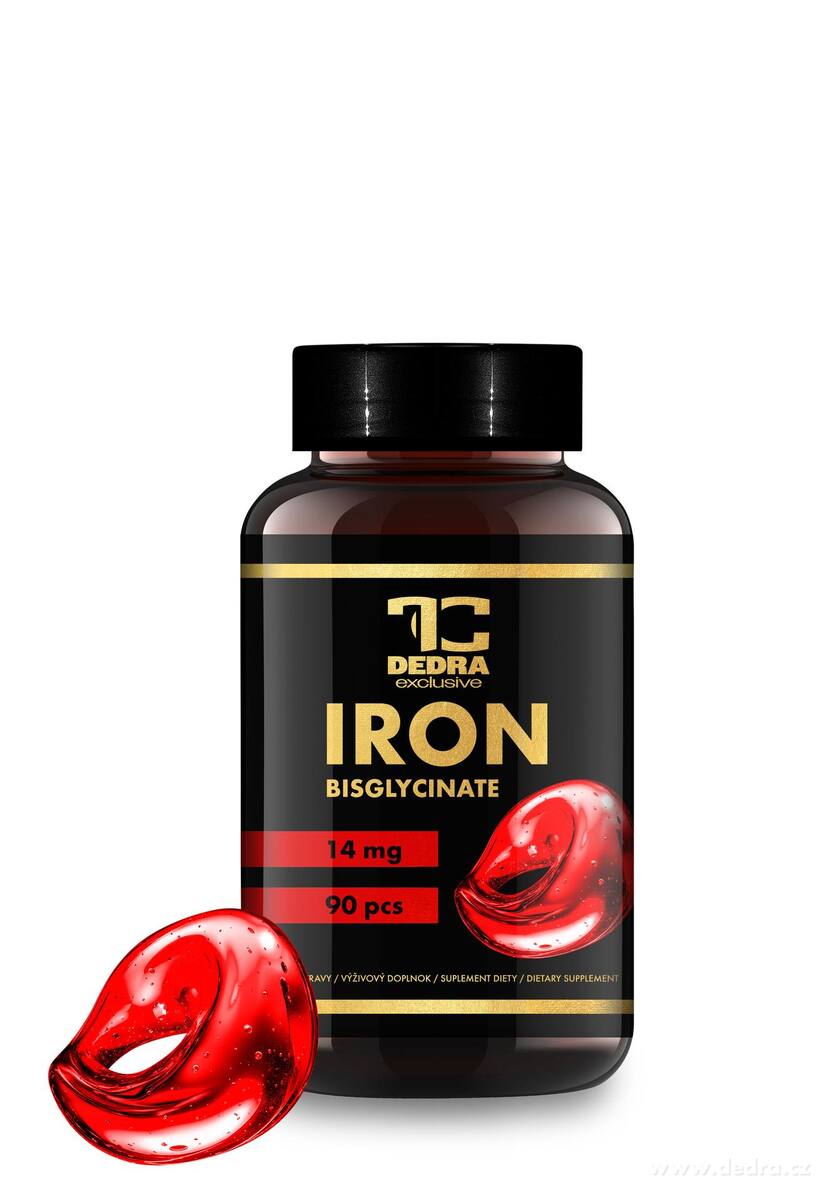90 kapslí ŽELEZO BISGLYCINÁT 14 mg
