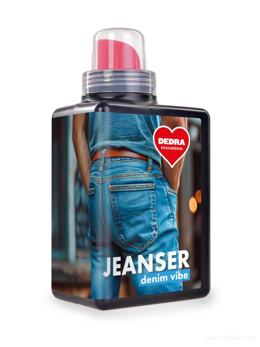 JEANSER | Prací gel na denim & tmavé prádlo | stabilizátor barev & bioenzymy | DENIM VIBE | 20 praní